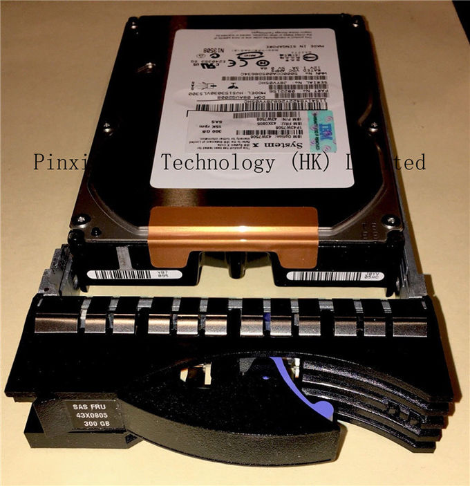 IBM 43X0805 - 300GB, 15K RPM, 3.5" SAS -에 43W7506 43W7508 하드드라이브 상표를 붙이십시오