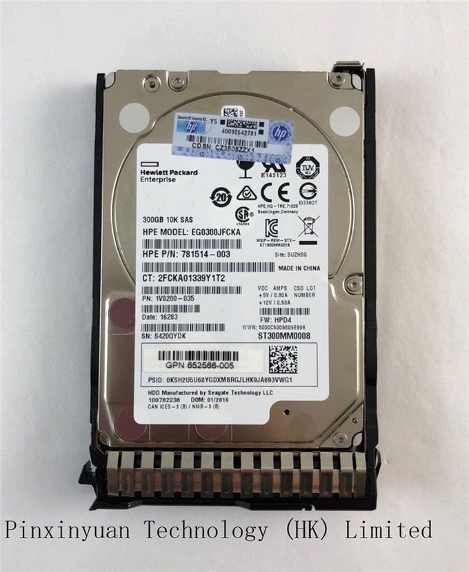 HP 653955-001 300GB 6G SAS 2.5" Gen8 652566-001 693559-001 하드드라이브 w 쟁반 HDD