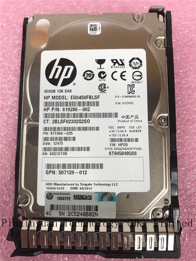 HP 기업 653956-001 450GB 2.5" SAS 6GB/s 10K 뜨거운 마개 HDD Gen8/9 652572-B21