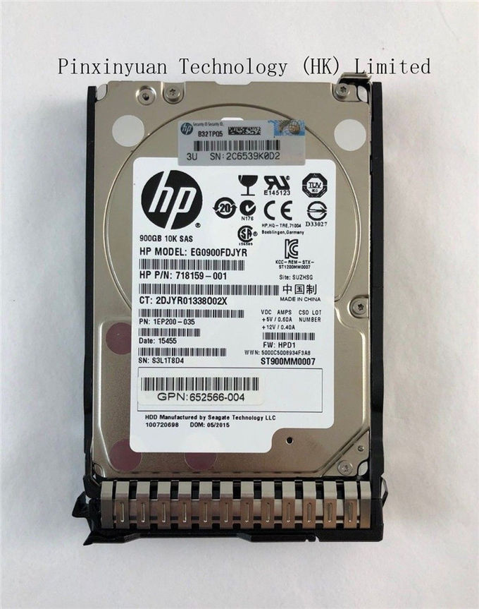 HPE 652589-B21 900GB 10K 6G SAS 2.5" TRAY/CADDY를 가진 SFF ENT HDD SC 653971-001
