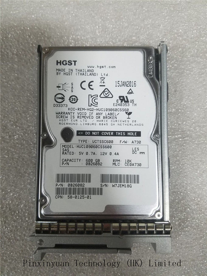 A03-D600GA2 서버 하드 디스크 드라이브 HGST HUC109060CSS600의 기업 Sas는 600GB 10K 6Gb/s 64MB를 몹니다