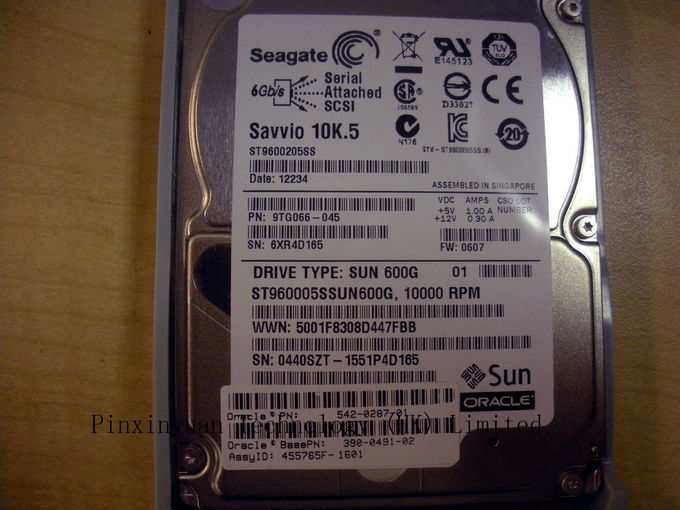 SUN/ORACLE 2.5" SAS 하드 디스크 드라이브 542-0287-01 H16060SDSUN600G 600GB 10K