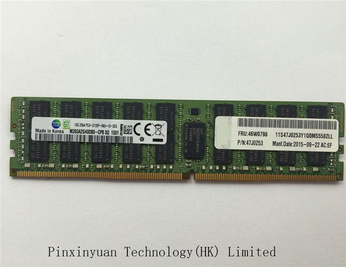 46W0798 TruDDR4 DDR4 서버 기억 단위 DIMM 288 PIN 2133 MHz/PC4-17000 CL15 1.2 V