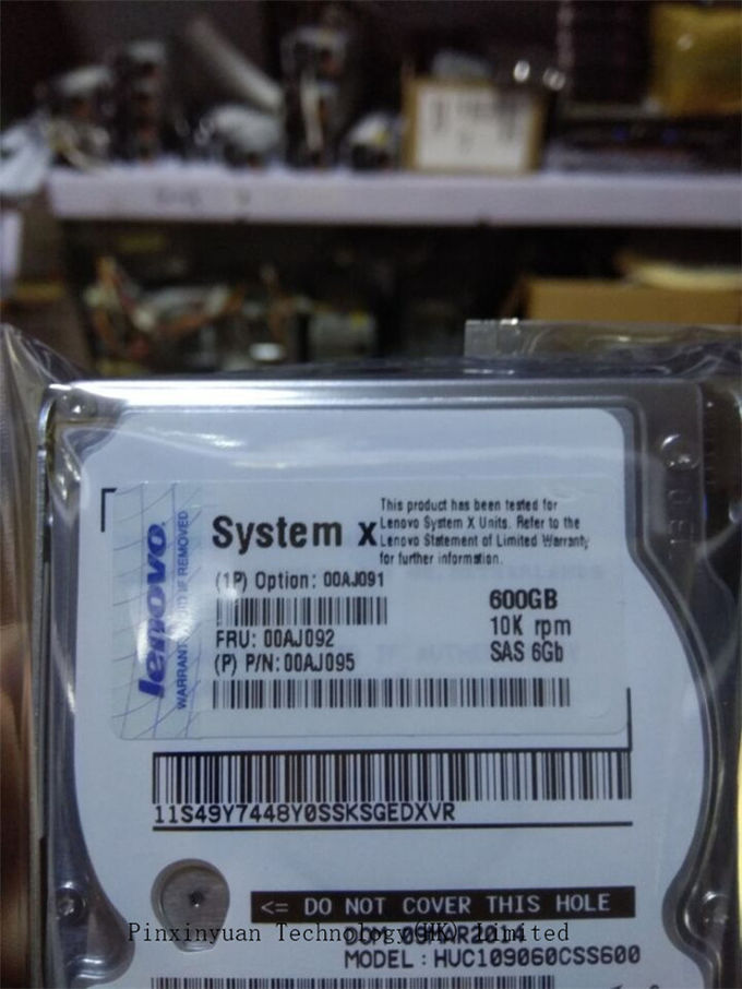 00AJ092 LENOVO/IBM 600GB 서버 부속품, 6GBPS SAS 2.5" G3HS 10k sata 하드드라이브