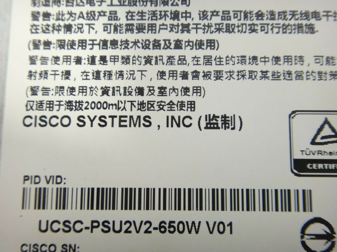 C 시리즈 서버 서버 전력 공급 PSU UCS 650w KMJ Cisco Ucsc-Psu2v2-650w V2 AC