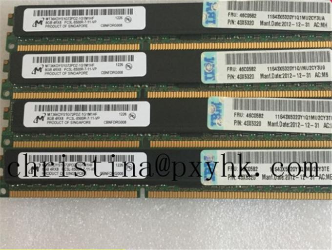 IBM 46C0582 43X5320 8GB 4Rx8 PC3L-8500R ECC REG 서버 기억 막대기