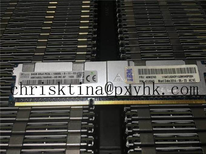 고속 64gb Ecc 기억 IBM X3850 X6 46W0741 46W0743 8RX4 PC3L-10600L