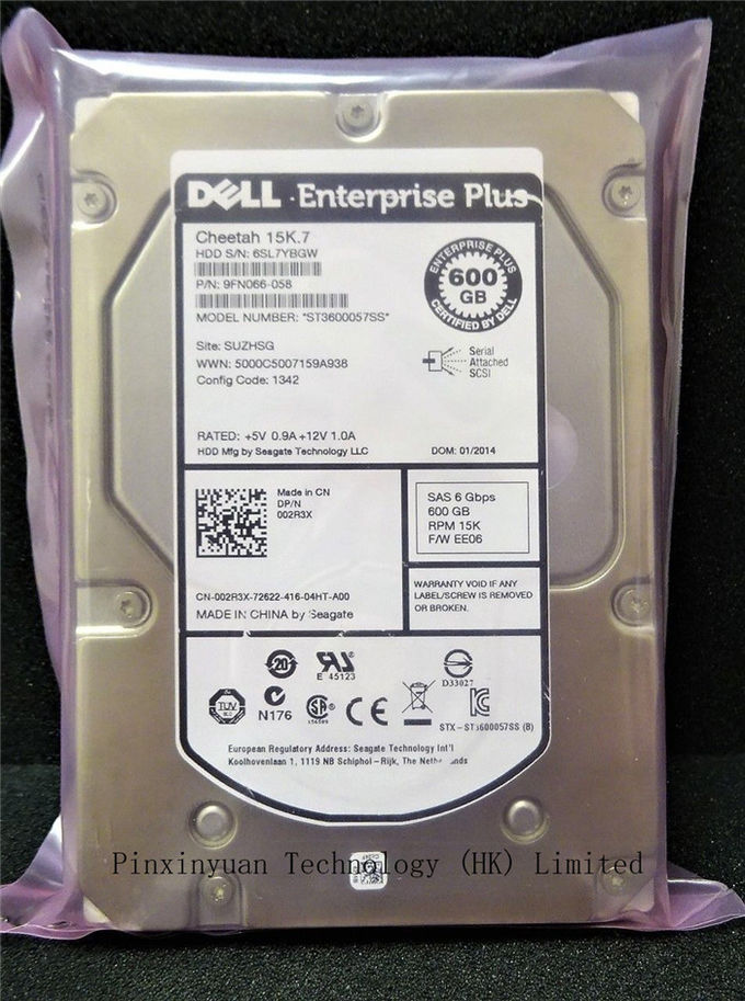 COMPELLENT 600GB 15K SAS 3.5 6Gb/s HDD 벌거벗은 드라이브 플러스 02R3X DELL 기업