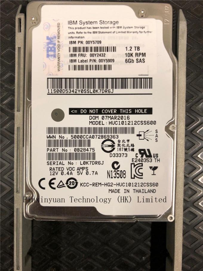 00Y5709 LENOVO/IBM 1.2TB 10K RPM 6GB 서버 Sata Hdd V3700 저장 00Y2432