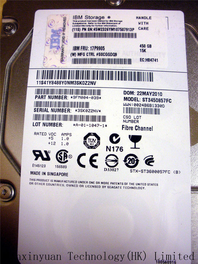 17P9905 450GB 15K Sata 서버 하드드라이브 DS8000 652564-B21 호환성 고속 안정되어 있는 서버
