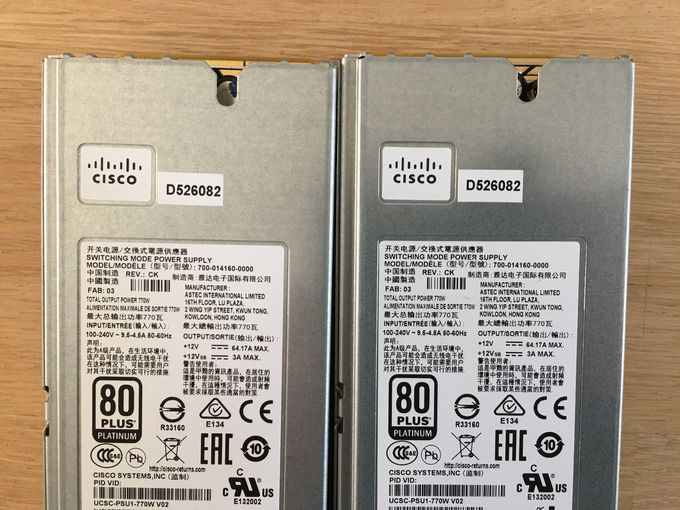 뜨거운 마개 서버 전력 공급 Cisco UCSC-PSU1-770W V02 770W AC C 시리즈 서버 UCS C220 M4