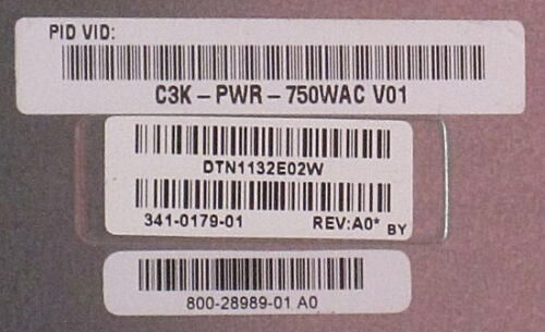 750W 서버 지원 전력 공급 Cisco C3K-PWR-750WAC 촉매 3750-E/3560-E/RPS 2300